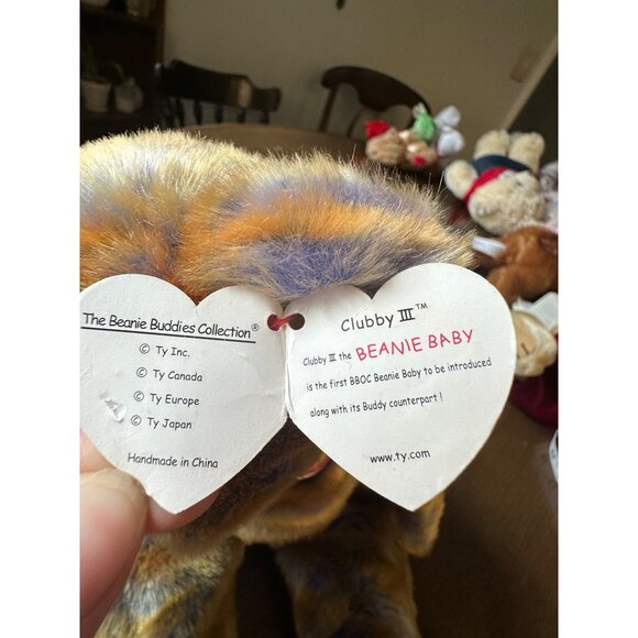 Ty Beanie Buddy Clubby III Bear 2000 Official Club Plush - Picture 5 of 8